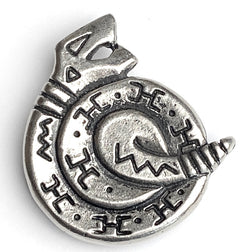 Vintage Southwest Snake Button Cover, 1-1/2", Nony NY, 1990's #MV-55