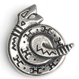 Vintage Southwest Snake Button Cover, 1-1/2", Nony NY, 1990's #MV-55