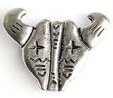 Vintage Southwest Bull Button Cover, 1-1/2", Nony NY, 1990's #MV-57