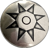 STERLING Silver Star Burst 1/2" Southwest Shank Back Button, #SW-406