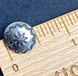 STERLING Galisteo Starflower 1/2" Concho Button, Larger Shank, #SW-408