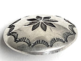 STERLING Galisteo Starflower 1/2" Concho Button, Larger Shank, #SW-408