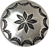 STERLING Galisteo Starflower 1/2" Concho Button, Larger Shank, #SW-408