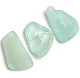 Three Seafoam Genuine Sea Glass Buttons About 1" # BCH-93