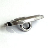 Re-Stocked, Little Silver Elephant Button 3/4" Metal, Shank Back, Pack of TWO  #SWC-110-2