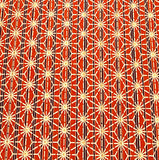 SALE Orange Hemp Leaf Stars Vintage Wool Blend From Japan By the Yard  #132
