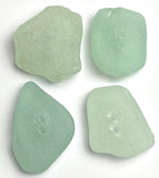Four Seafoam Genuine Sea Glass Buttons About 1" # BCH-94