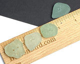 Four Seafoam Genuine Sea Glass Buttons About 1" # BCH-94
