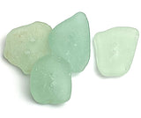 Four Seafoam Genuine Sea Glass Buttons About 1" # BCH-94