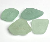 Four Seafoam Genuine Sea Glass Buttons About 1" # BCH-94