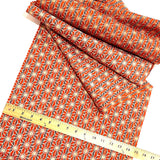 SALE Orange Hemp Leaf Stars Vintage Wool Blend From Japan By the Yard  #132