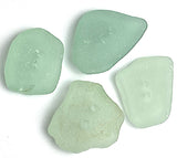 Four Seafoam Genuine Sea Glass Buttons About 1" # BCH-94