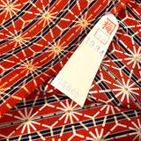 SALE Orange Hemp Leaf Stars Vintage Wool Blend From Japan By the Yard  #132