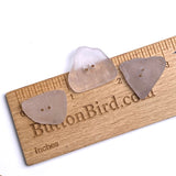 Three Light Purple Genuine Sea Glass Buttons 7/8 -1" # BCH-98