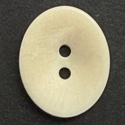 Ivory Oval 11/16" 2-Hole Button, Corozo / Tagua  #SK-562/Ivory