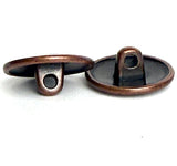 Re-Stocked, 5/8" Copper/Black Mottled 'Antique' Shank Back, Pack of TWO Buttons,  #SWC-35-2