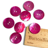 Re-Stocked 7/8" - 15/16" Pink Lilac Pearl Semi-Rustic Shell 2-hole, $3.00 each  #D-478