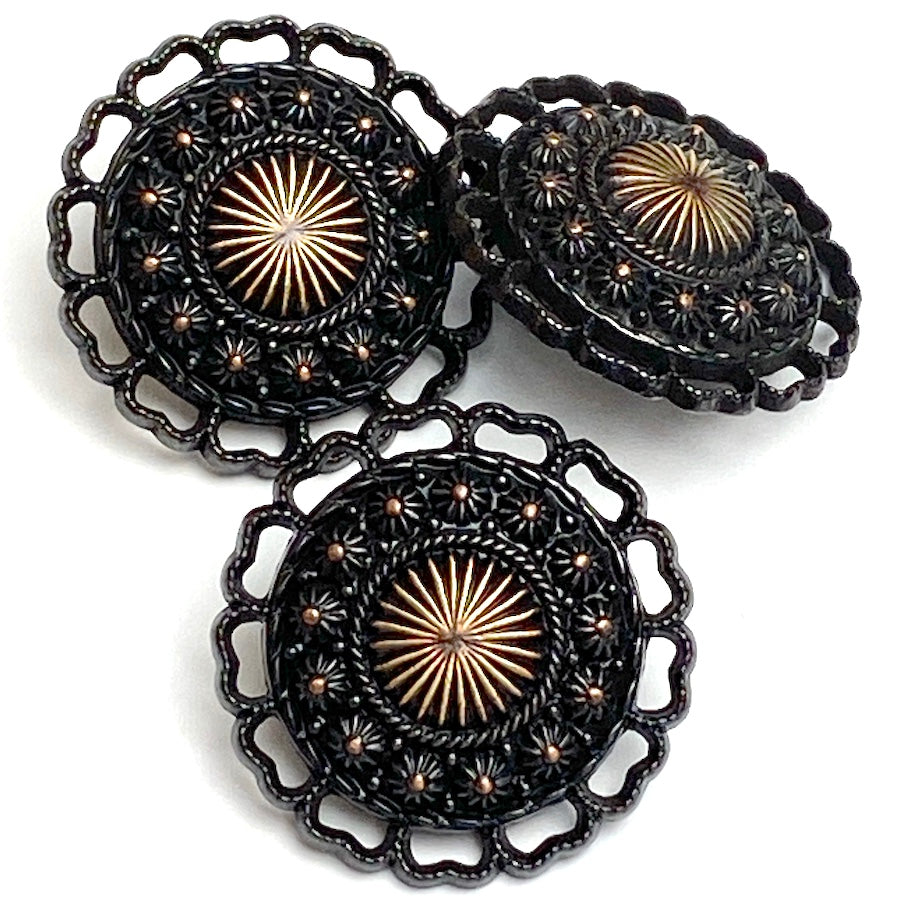 SALE Black Spanish Lace 7/8
