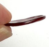 Re-Stocked, 11/16" Deep Red Shiny Pearl Shell 2-hole 18mm Button, #D-904