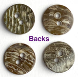 Re-Stocked, Pearl Smoke Iridescent Silver/Gray Shell, 11/16", Pack of 22 Buttons  #KB-909