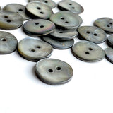 Re-Stocked, Pearl Smoke Iridescent Silver/Gray Shell, 11/16", Pack of 22 Buttons  #KB-909
