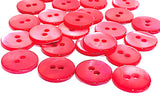 Re-Stocked Watermelon Pink Iridescent Shell, 9/16", 14 buttons for $7.00  #KB-911