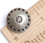Southwest Wreath 3/4" Concho Button, Nickel Silver Shank Back  #SW-3