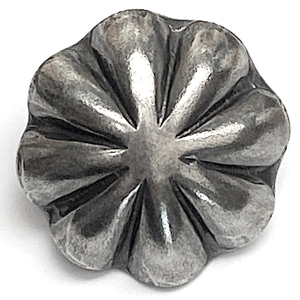 Running Low, Southwest Silver Umbrella Repousse Shank Back Button  3/4"  # WN214