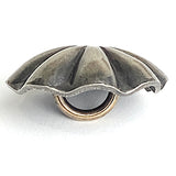 Southwest Silver Umbrella Repousse Shank Back Button  3/4"  # WN214