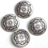 Mountain Sun Nickel Silver Concho Button, 25mm /  1"  #SWC-128