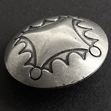 Four Directions Large Silver 1.25" Concho Style Shank Back Button #SW-46