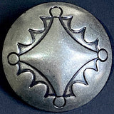 Four Directions Large Silver 1.25" Concho Style Shank Back Button #SW-46