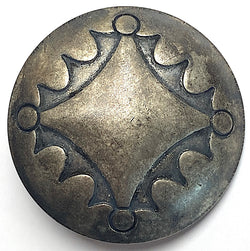 Rustic Dark Four Directions 1.25" Concho Style Shank Back Button #SW-47