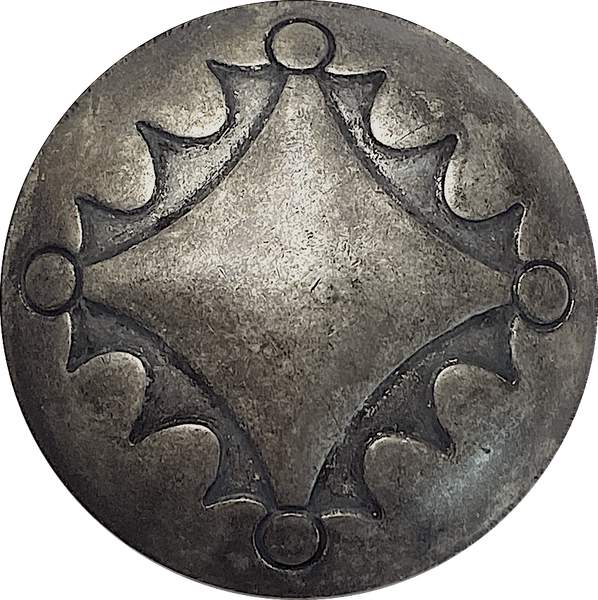 Last Ones, Rustic Dark Four Directions 1.25" Concho Style Shank Back Button #SW-47