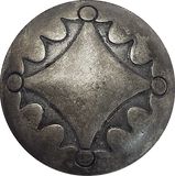 Last Ones, Rustic Dark Four Directions 1.25" Concho Style Shank Back Button #SW-47