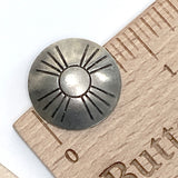 Sun Zia Concho 3/4" Nickel Silver, Screw Back, #SW-81