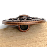 Copper Stars, Kites + Gears Cut-Out Button, 7/8" / 22mm  #SWC-130