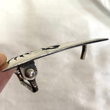SALE, Vintage Sterling Silver Belt Buckle, Willie Yazzie Wild Eyes or Bear Claws, Navajo  #MV-31