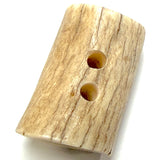 Genuine Antler Button/Toggle 1" x 5/8" - 15/16" Light Browns/Taupes Mostly THICKER  #SK-002