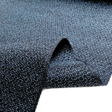 LARGE FULL BOLT of Vintage Black/Blues Thick Silk Kasuri Tsumugi, Japan, 15" Wide, 22+ yards #568