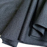 LARGE FULL BOLT of Vintage Black/Blues Thick Silk Kasuri Tsumugi, Japan, 15" Wide, 22+ yards #568