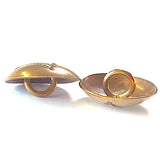 Tiny Morning Star Shiny Brass 1/2"Concho Button, Large Shank  USA  # WN22B-L
