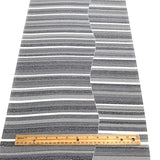 Meandering Through Strata, Tango Chirimen Vintage Komon Kimono Silk Stripe Print from Japan By the Yard  #569
