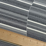 Meandering Through Strata, Tango Chirimen Vintage Komon Kimono Silk Stripe Print from Japan By the Yard  #569