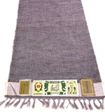 Slubby Purple/Black Yuki Tsumugi Vintage Handwoven Kimono Silk from Japan By the Yard   #844