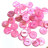 Pink Shell  7/16", Pack of 30 Buttons,  11.5mm, #LP-131