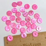 Pink Shell  7/16", Pack of 30 Buttons,  11.5mm, #LP-131
