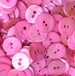 Pink Shell  7/16", Pack of 30 Buttons,  11.5mm, #LP-131