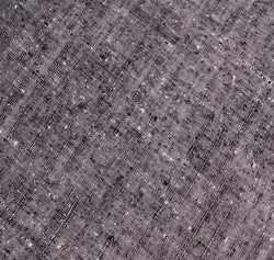 Slubby Purple/Black Yuki Tsumugi Vintage Handwoven Kimono Silk from Japan By the Yard   #844