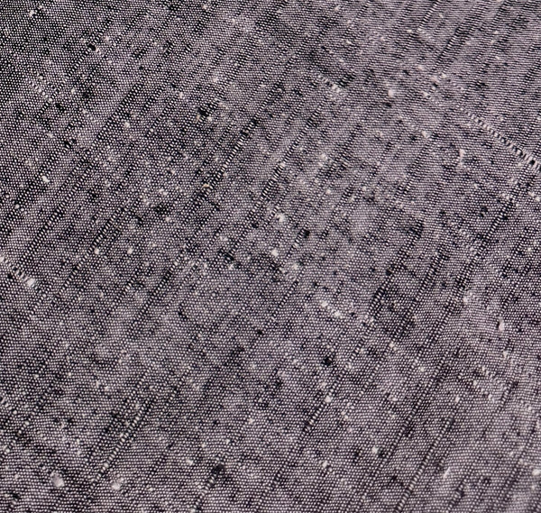 Slubby Purple/Black Yuki Tsumugi Vintage Handwoven Kimono Silk from Japan By the Yard   #844